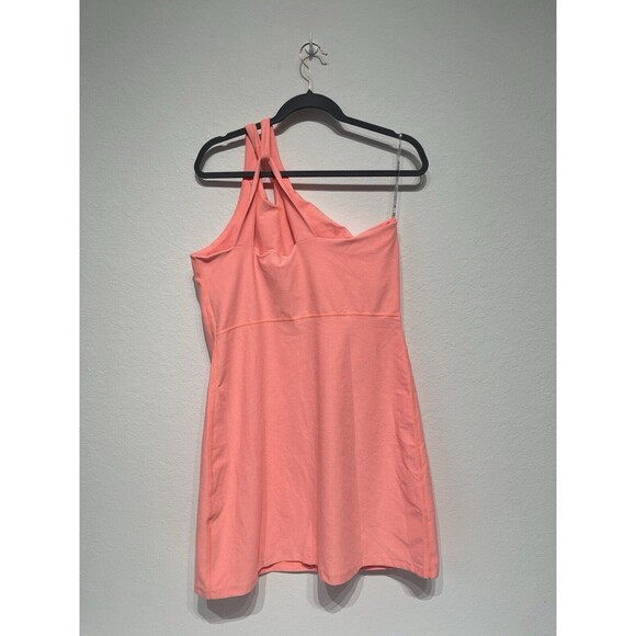 NWT Beyond‎ Yoga Spacedye Lost Your Mind Dress in XL Peach Elpeh One Shoulder - Picture 3 of 9